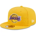 los-angeles-lakers-nba-new-era-gul-flat-snapback-keps-9fifty-draft-edition-2023