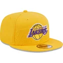 los-angeles-lakers-nba-new-era-gul-flat-snapback-keps-9fifty-draft-edition-2023