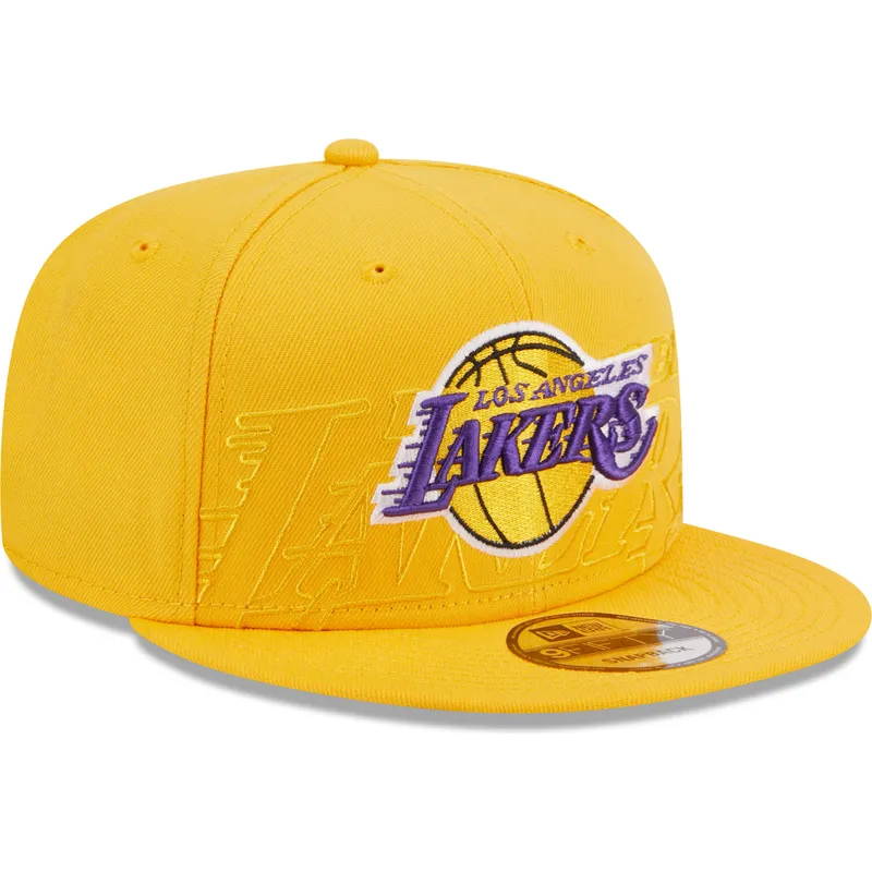 kepsar-plana-gul-snapback-9fifty-draft-edition-2023-fran-los-angeles-lakers-nba-av-new-era