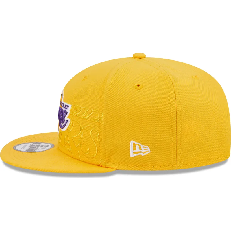 kepsar-plana-gul-snapback-9fifty-draft-edition-2023-fran-los-angeles-lakers-nba-av-new-era