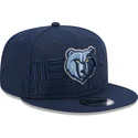 marinbla-platt-keps-snapback-9fifty-draft-edition-2023-av-memphis-grizzlies-nba-fran-new-era