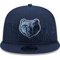 marinbla-platt-keps-snapback-9fifty-draft-edition-2023-av-memphis-grizzlies-nba-fran-new-era
