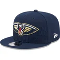 marinbla-platt-snapback-keps-9fifty-draft-edition-2023-fran-new-orleans-pelicans-nba-av-new-era