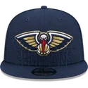 marinbla-platt-snapback-keps-9fifty-draft-edition-2023-fran-new-orleans-pelicans-nba-av-new-era