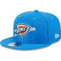 bla-platt-snapback-keps-9fifty-draft-edition-2023-oklahoma-city-thunder-nba-fran-new-era