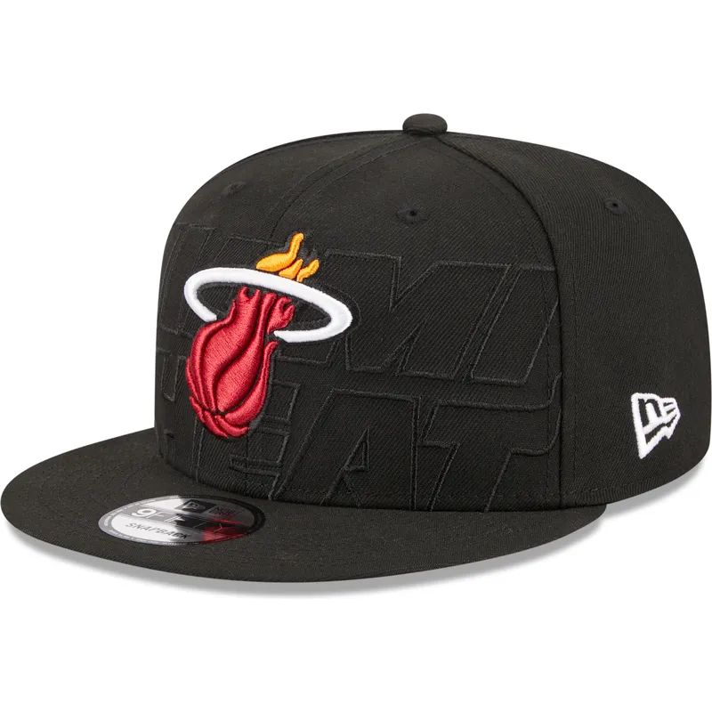 kepsar-plana-svart-snapback-9fifty-draft-edition-2023-fran-miami-heat-nba-av-new-era