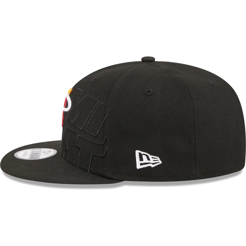 kepsar-plana-svart-snapback-9fifty-draft-edition-2023-fran-miami-heat-nba-av-new-era
