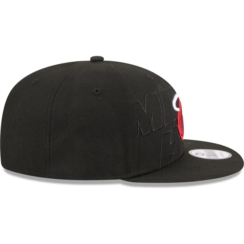 kepsar-plana-svart-snapback-9fifty-draft-edition-2023-fran-miami-heat-nba-av-new-era