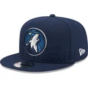 marinbla-platt-keps-snapback-9fifty-draft-edition-2023-minnesota-timberwolves-nba-fran-new-era