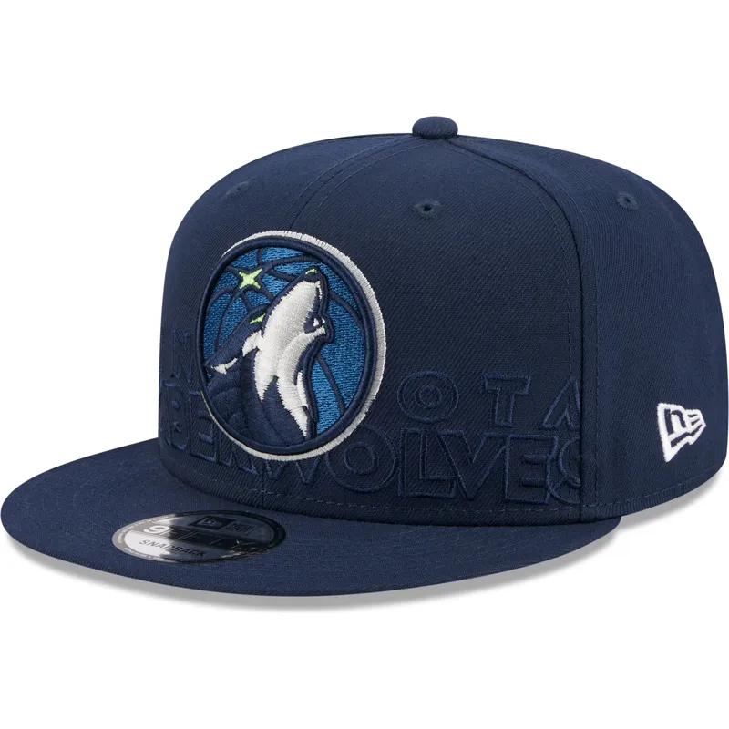 kepsar-plana-marinbla-snapback-9fifty-draft-edition-2023-fran-minnesota-timberwolves-nba-av-new-era
