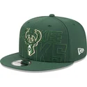 gron-platt-snapback-keps-9fifty-draft-edition-2023-milwaukee-bucks-nba-fran-new-era