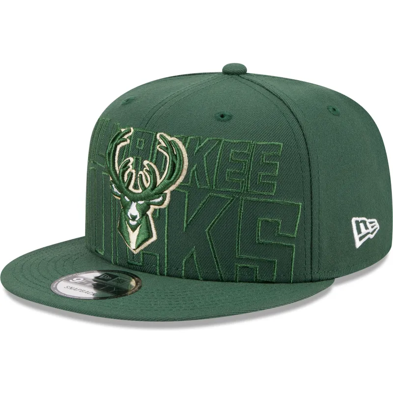 kepsar-plana-gron-snapback-9fifty-draft-edition-2023-fran-milwaukee-bucks-nba-av-new-era