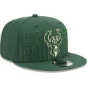 gron-platt-snapback-keps-9fifty-draft-edition-2023-milwaukee-bucks-nba-fran-new-era