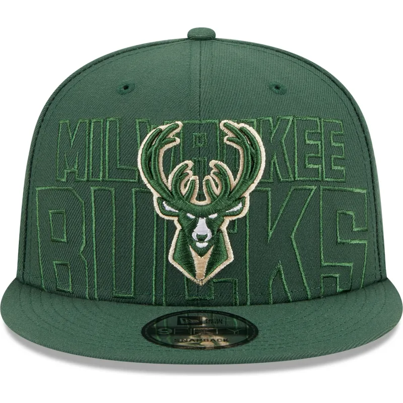 kepsar-plana-gron-snapback-9fifty-draft-edition-2023-fran-milwaukee-bucks-nba-av-new-era