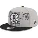gra-och-svart-platt-keps-snapback-9fifty-draft-edition-2023-fran-brooklyn-nets-nba-av-new-era