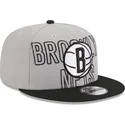 gra-och-svart-platt-keps-snapback-9fifty-draft-edition-2023-fran-brooklyn-nets-nba-av-new-era
