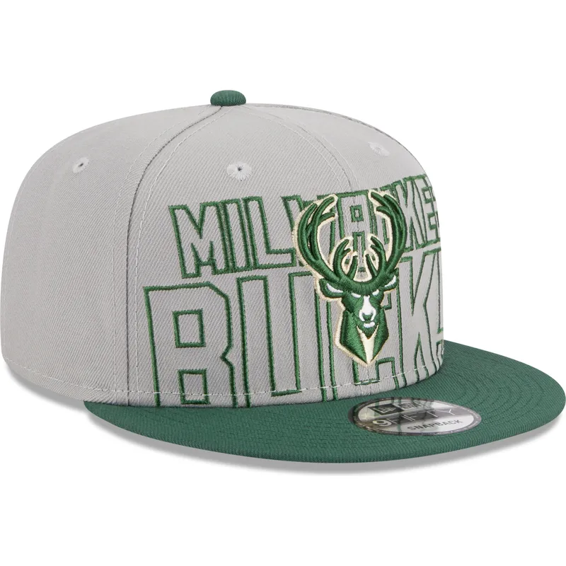 gra-och-gron-platt-keps-snapback-9fifty-draft-edition-2023-fran-milwaukee-bucks-nba-av-new-era