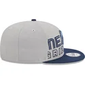 gra-och-marinbla-snapback-platt-keps-9fifty-draft-edition-2023-av-memphis-grizzlies-nba-fran-new-era