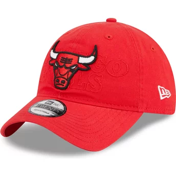 Justerbar röd böjd keps 9TWENTY Draft Edition 2023 för Chicago Bulls NBA från New Era