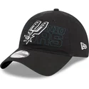 kepsar-curva-svart-justerbart-band-9twenty-draft-edition-2023-fran-san-antonio-spurs-nba-av-new-era