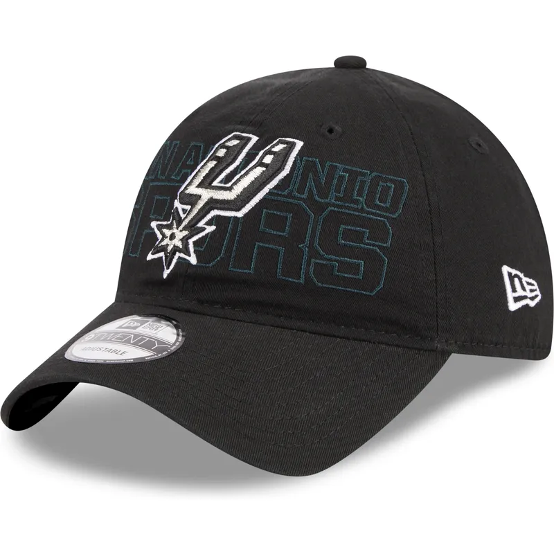 kepsar-curva-svart-justerbart-band-9twenty-draft-edition-2023-fran-san-antonio-spurs-nba-av-new-era