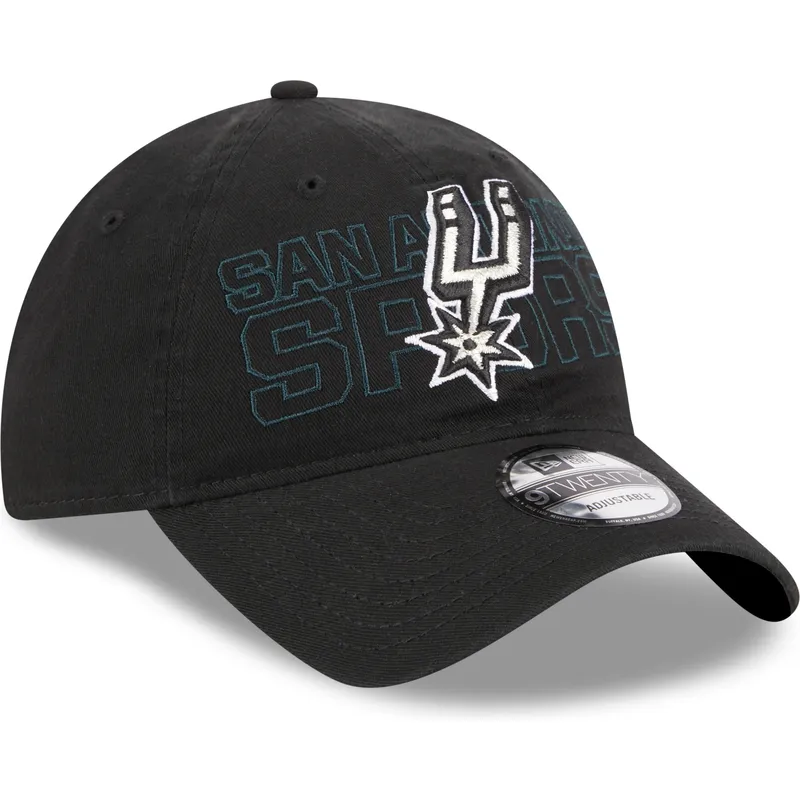 kepsar-curva-svart-justerbart-band-9twenty-draft-edition-2023-fran-san-antonio-spurs-nba-av-new-era