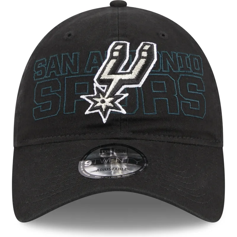 kepsar-curva-svart-justerbart-band-9twenty-draft-edition-2023-fran-san-antonio-spurs-nba-av-new-era