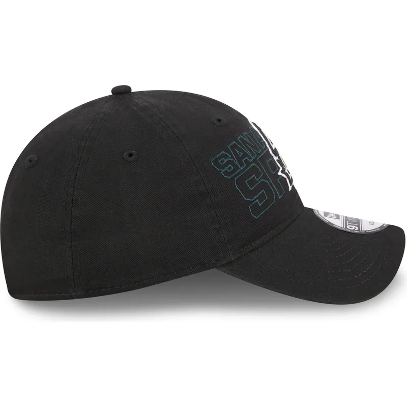 kepsar-curva-svart-justerbart-band-9twenty-draft-edition-2023-fran-san-antonio-spurs-nba-av-new-era