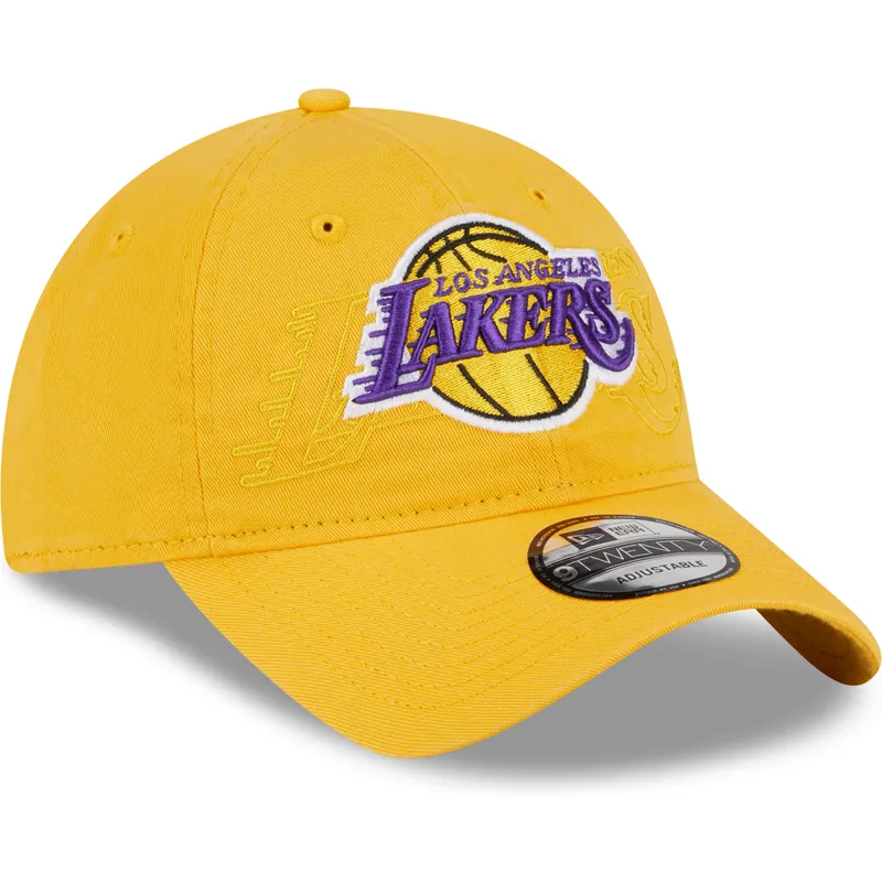 kepsar-curva-gul-justerbart-band-9twenty-draft-edition-2023-fran-los-angeles-lakers-nba-av-new-era