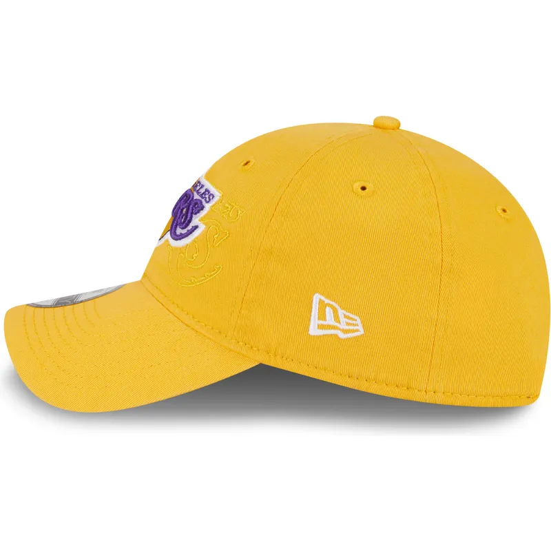 kepsar-curva-gul-justerbart-band-9twenty-draft-edition-2023-fran-los-angeles-lakers-nba-av-new-era