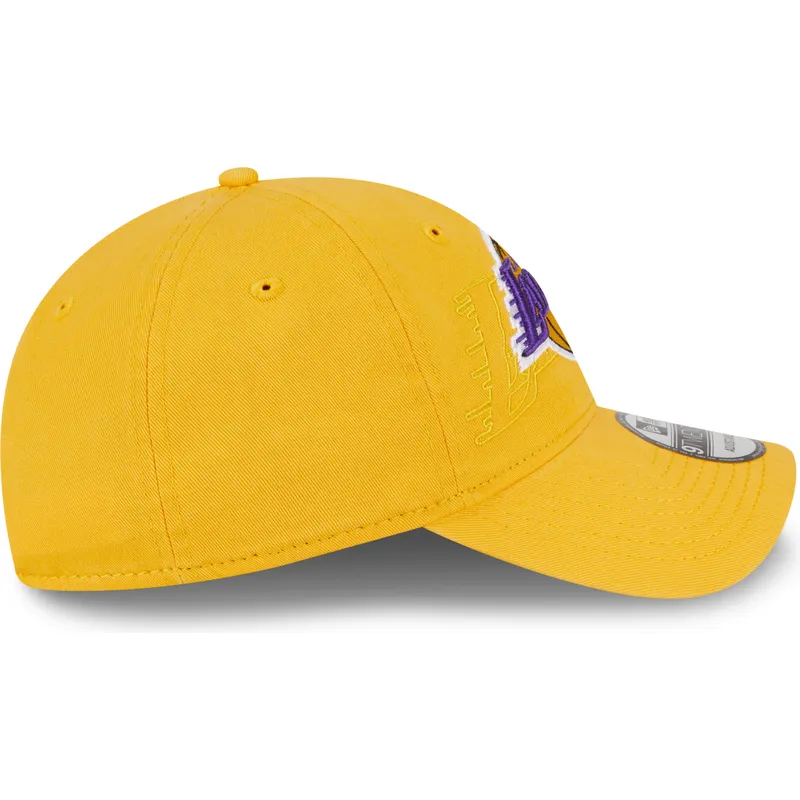 kepsar-curva-gul-justerbart-band-9twenty-draft-edition-2023-fran-los-angeles-lakers-nba-av-new-era
