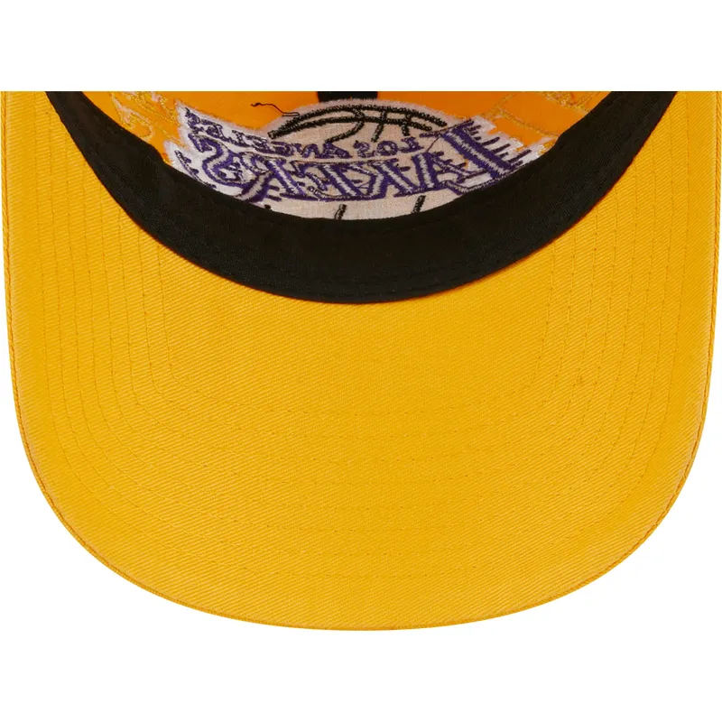 kepsar-curva-gul-justerbart-band-9twenty-draft-edition-2023-fran-los-angeles-lakers-nba-av-new-era
