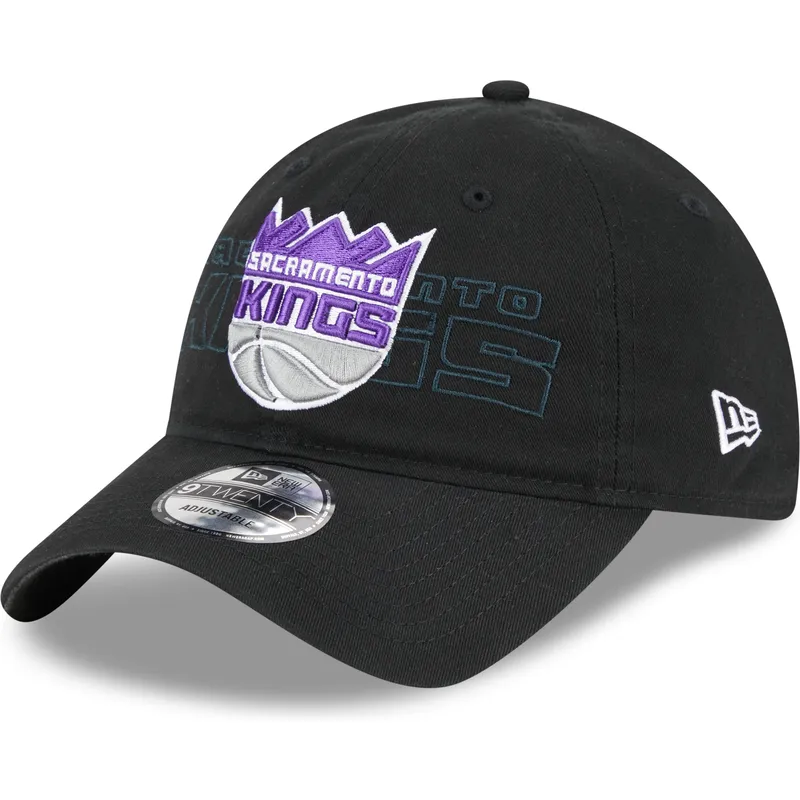 kepsar-curva-svart-justerbart-band-9twenty-draft-edition-2023-fran-sacramento-kings-nba-av-new-era