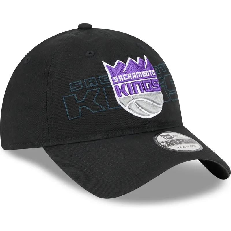 kepsar-curva-svart-justerbart-band-9twenty-draft-edition-2023-fran-sacramento-kings-nba-av-new-era