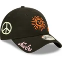 new-era-9twenty-washed-graphic-justerbar-svart-bojd-keps