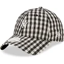 new-era-new-york-yankees-mlb-9twenty-gingham-svart-justerbar-kurvkeps-for-kvinnor
