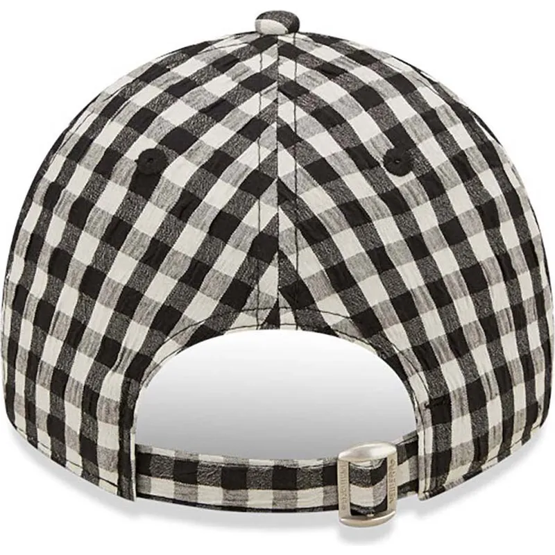 kepsar-curva-svart-justerbart-band-9twenty-gingham-fran-new-york-yankees-mlb-av-new-era
