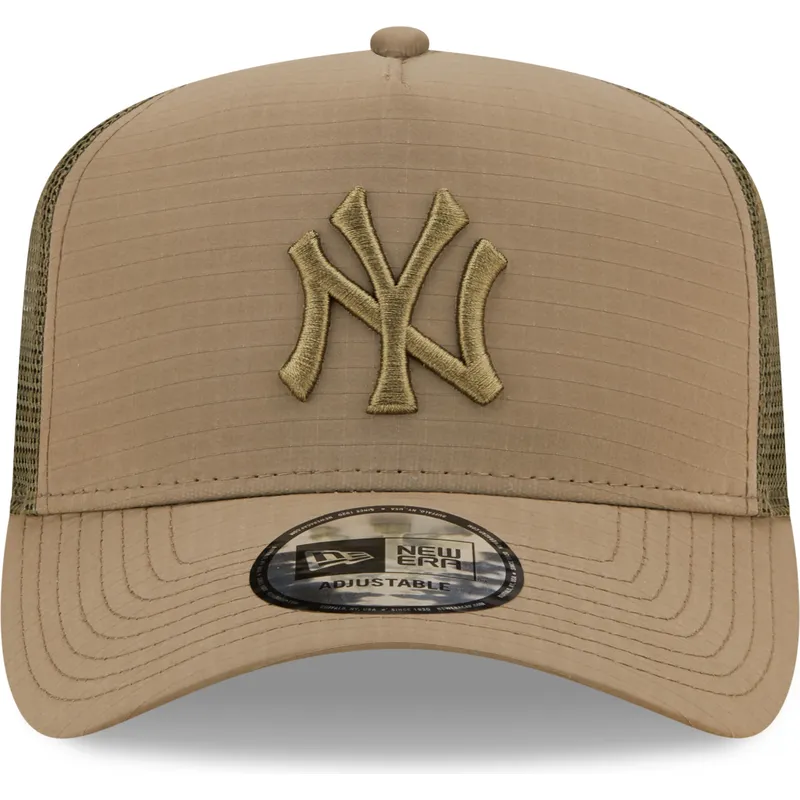 kepsar-curva-gron-snapback-a-frame-tech-ripstop-fran-new-york-yankees-mlb-av-new-era