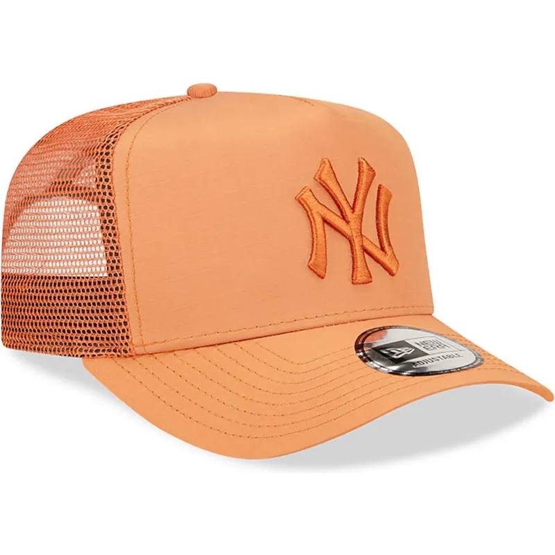 kepsar-curva-brun-snapback-a-frame-tech-ripstop-fran-new-york-yankees-mlb-av-new-era