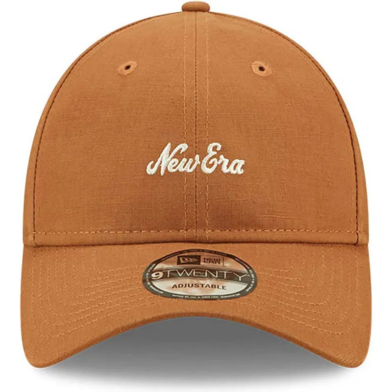 bojd-brun-justerbar-keps-9twenty-linen-fran-new-era