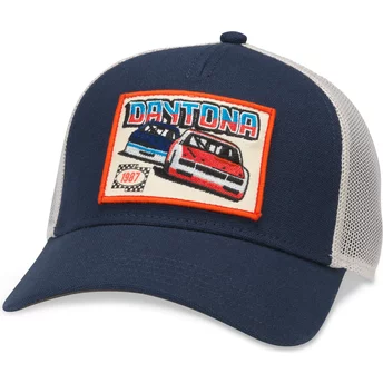 Marinblå och vit truckerkeps snapback Daytona International Speedway Valin från American Needle