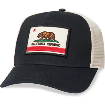 Svart och vit truckerkeps snapback California Bear Valin från American Needle