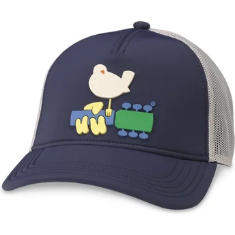 Marinblå och vit truckerkeps snapback Woodstock Riptide Valin från American Needle