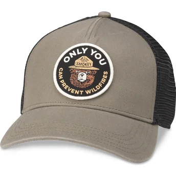 Brun och svart truckerkeps snapback Smokey Bear Valin från American Needle