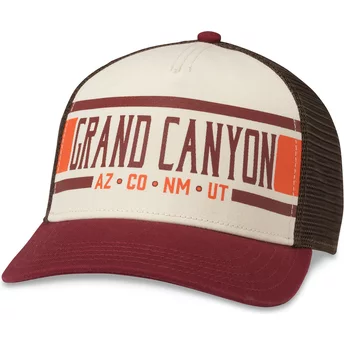 Beige och brun truckerkeps, snapback Grand Canyon National Park Sinclair från American Needle