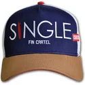 coastal-single-fin-cartel-hft-marinbla-vit-och-brun-truckerkeps