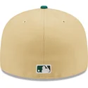 platt-beige-och-gron-fitted-keps-59fifty-the-elements-earth-pin-new-york-yankees-mlb-fran-new-era