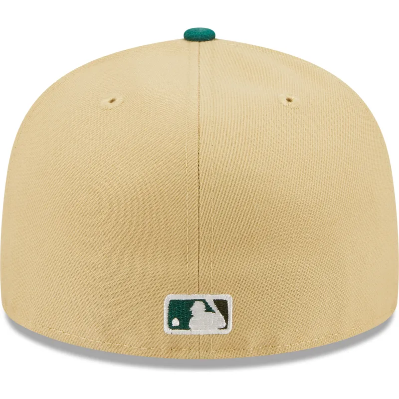 platt-beige-och-gron-fitted-keps-59fifty-the-elements-earth-pin-new-york-yankees-mlb-fran-new-era