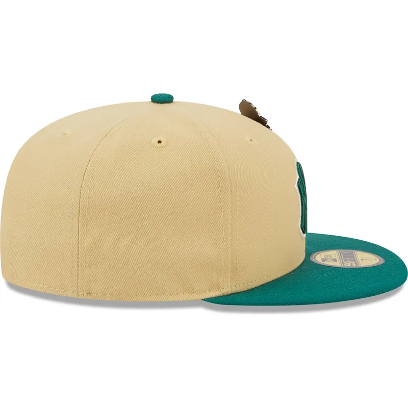 platt-beige-och-gron-fitted-keps-59fifty-the-elements-earth-pin-new-york-yankees-mlb-fran-new-era