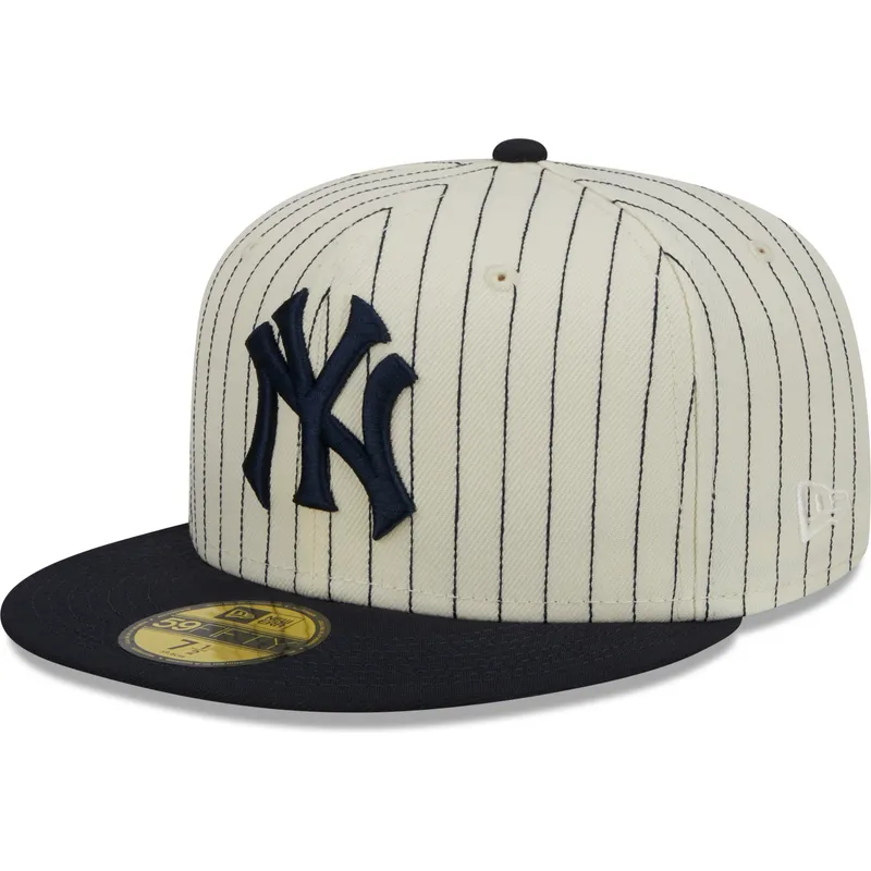 kepsar-plana-beige-justerad-59fifty-retro-script-fran-new-york-yankees-mlb-av-new-era